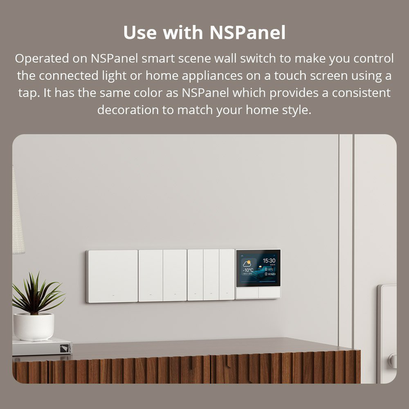 Sonoff m5 matter Wi-Fi smart wall mechanical switch 1-button white, , medium-null