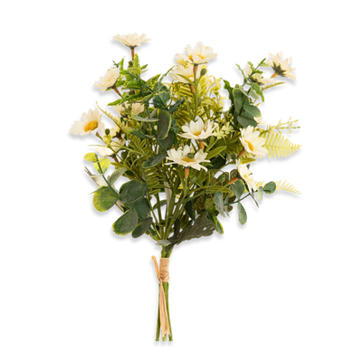 Artificial white daisy bouquet 36cm