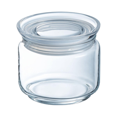 Luminarc pure glass jar with lid 500ml
