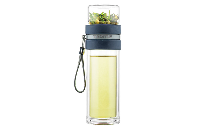 Style de vie t-bottle & tea cup in denim blue colour, , medium image number null