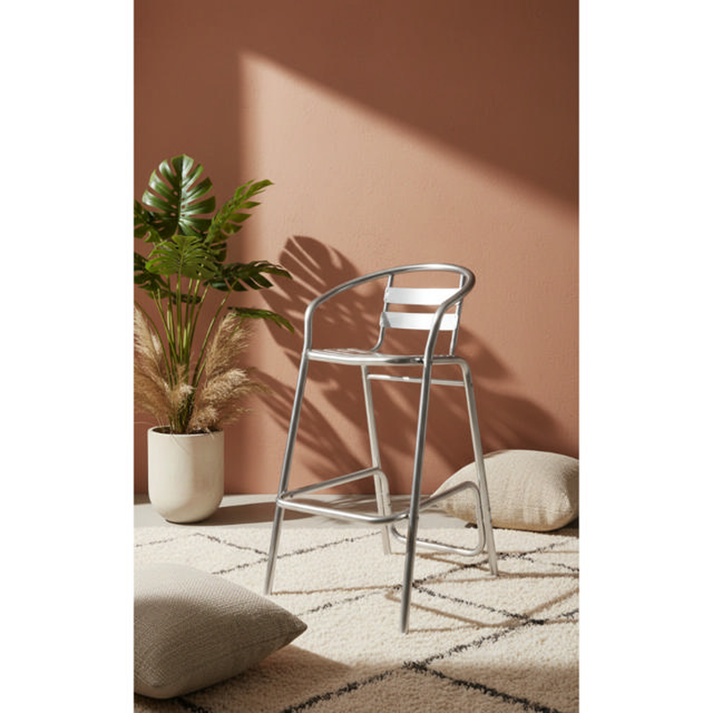 Michelle aluminium bar stool, , medium-null