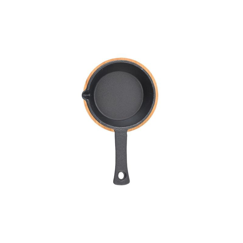 Estia serving cast iron pan wιτη βαμβοο base 9.5cm, , medium-null