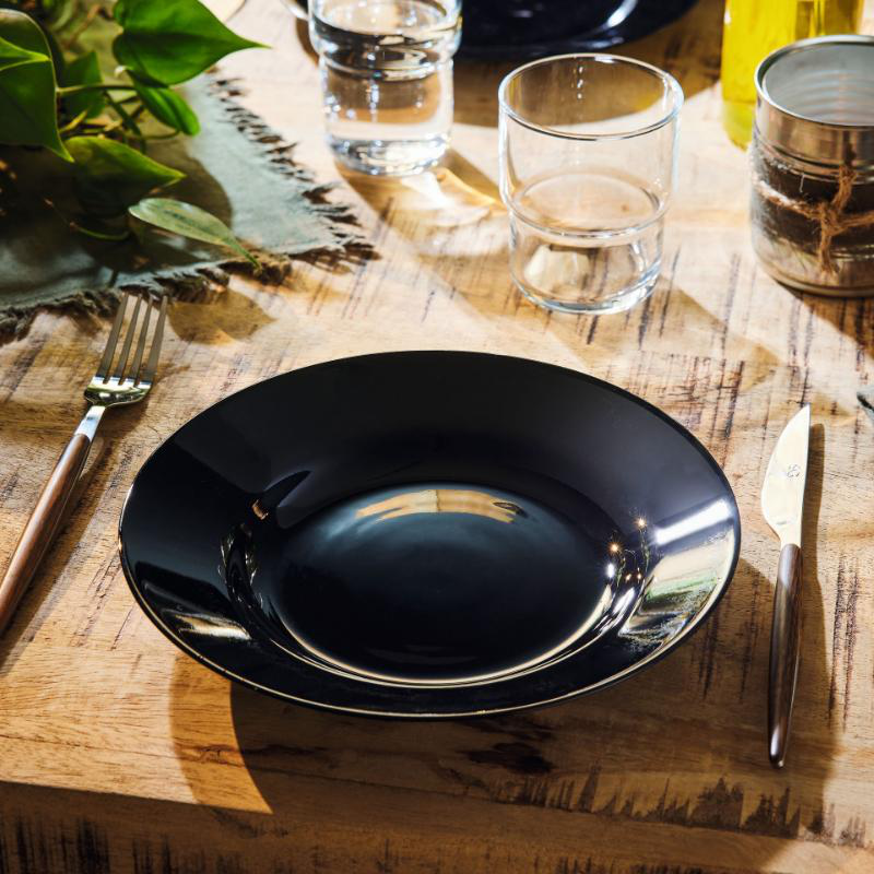 Luminarc everyday soup plate 22cm - black, , medium-null