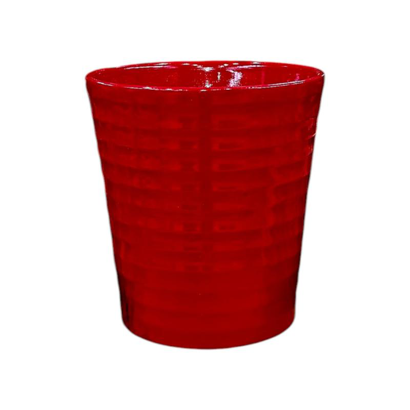 Product image: Κεραμικη γλαστρα ορχιδεας 13x13x14cm - κοκκινο, , medium-null
