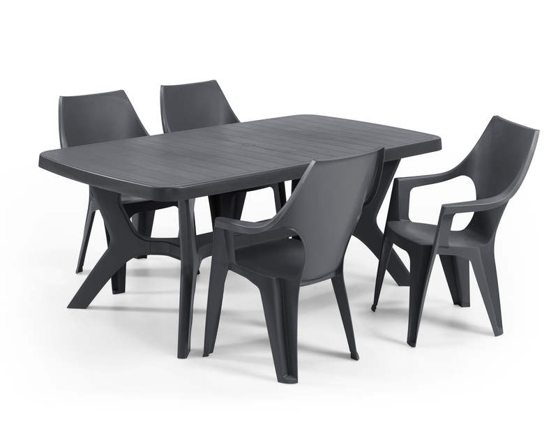 Keter dante outdoor chair  57x57x89cm - anthracite, , medium image number null