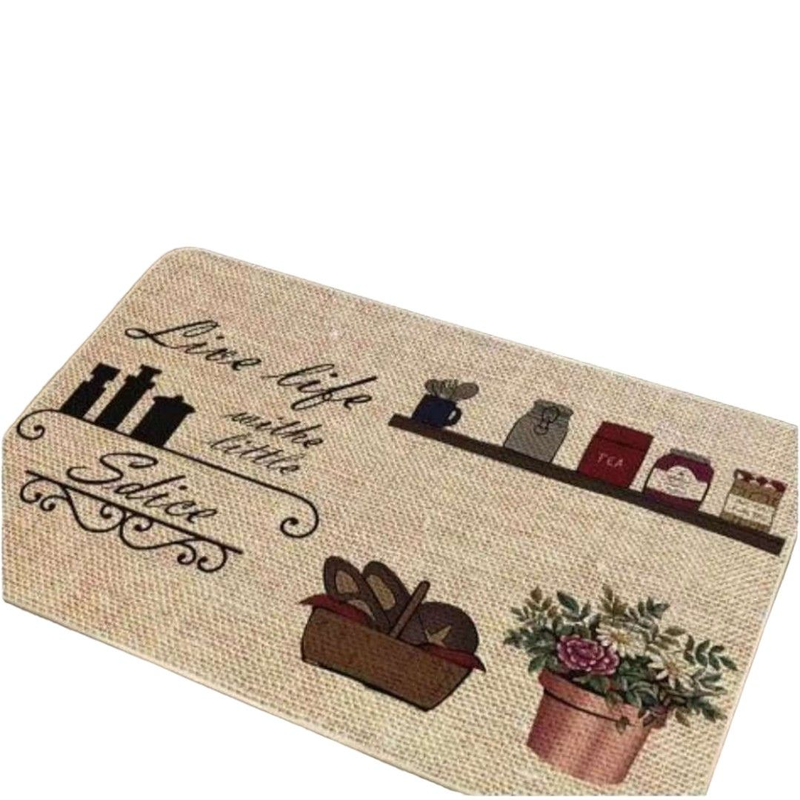 Kitchen mat with non-slip floor and rubber back #kmr04-null