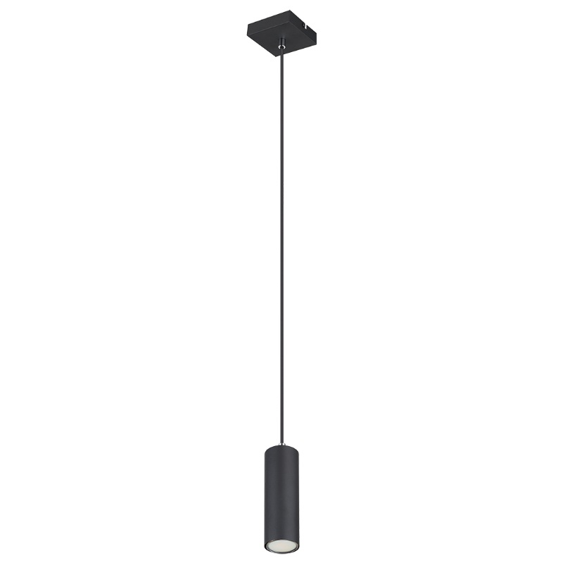 Globo 'robby' 1xgu10 (max.35w) φωτιστικο κρεμαστο μεταλλικο μαυρο ø60xh1200mm, , medium image number null