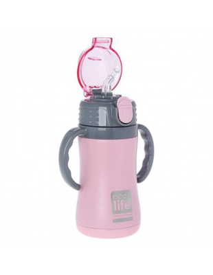Ecolife kids thermos pink 300ml, Pink, medium