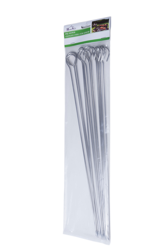 Product image: Homestar ανοξειδωτες σμιλες για σουβλακια σετ 12 τεμαχιων, , medium-null