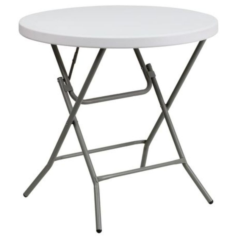 Product image: Στρογγυλό πτυσσόμενο τραπέζι 90x74cm από ανοξείδωτο χάλυβα, , medium-null