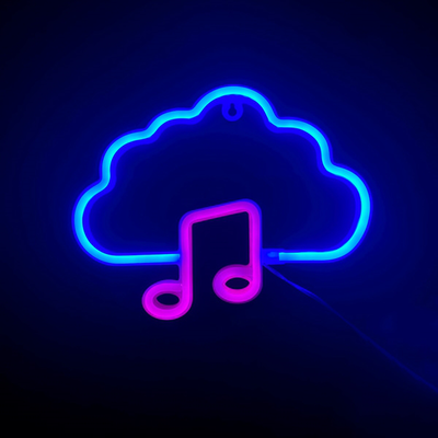Led διακοσμητικό φωτιστικό – music/cloud