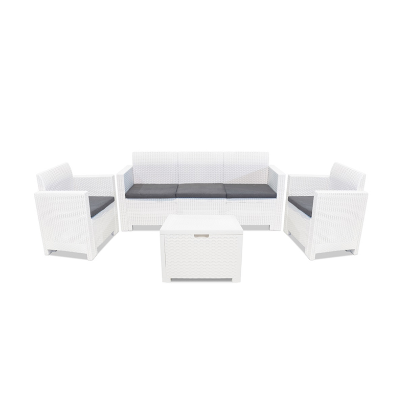 Bica plastic lounge set nebraska 3 brown-null