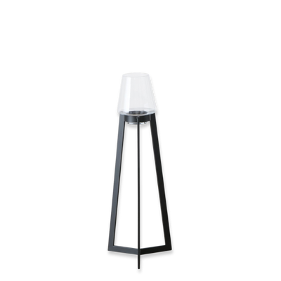 Windlight  tulia candle holder 86cm, Black, medium