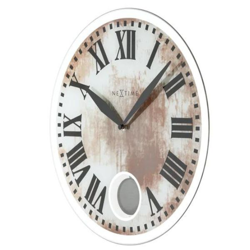 Nextime wall clock 43 x 4.2 cm, glass, 'romana', , medium-null