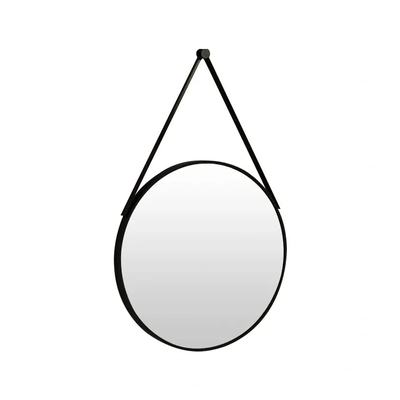 Round mirror with black frame ⌀60cm, , medium