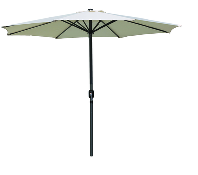Market aluminium umbrella 3m natural