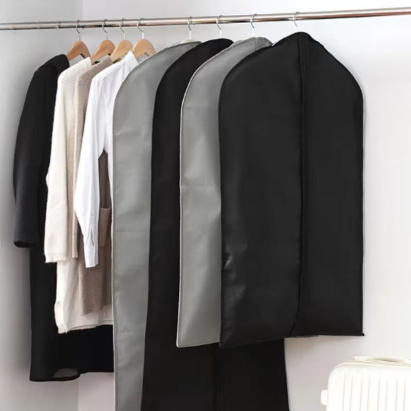 Hanging clothes storage case with zipper 60x90cm 2208270, , medium-null