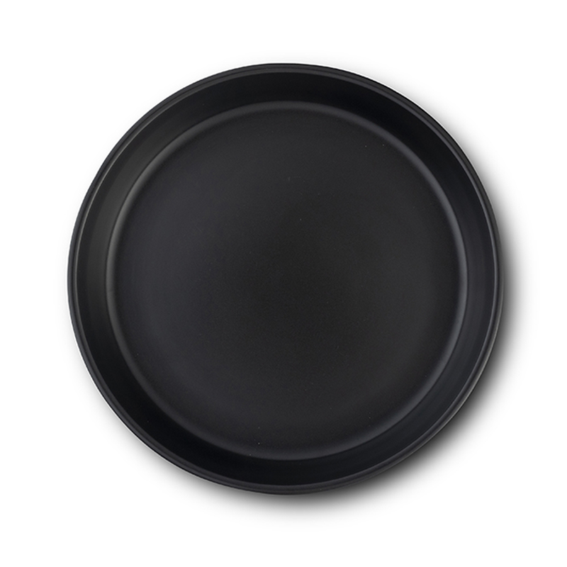 Nava stoneware soup plate soho black 21.5cm, , medium-null