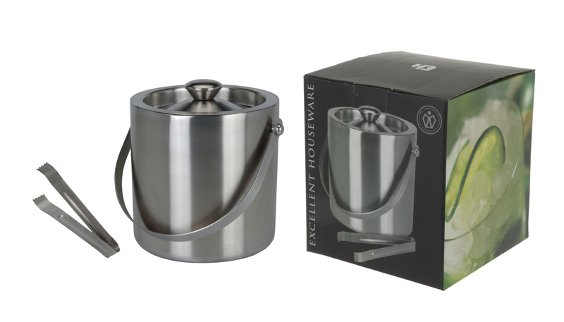 Product image: Ice bucket with tongs 15cm, , medium-null