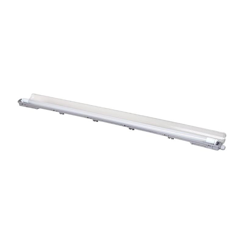 Tech light w/proof fitting 4ft with led lamp 18w plastic white 1850lm 6500k ip65 l1258xw62xh52mm, , medium image number null