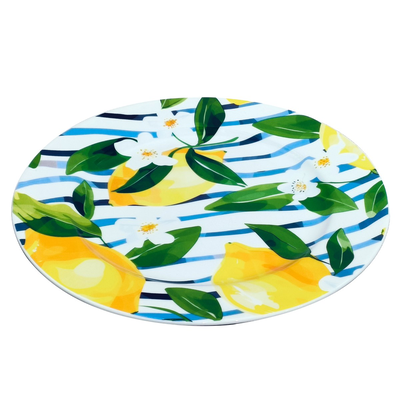 Porcelain lemon design plate