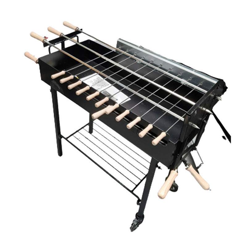 Charcoal bbq set extra deep 11 chisels + 3 chisels for souvlaki, , medium-null