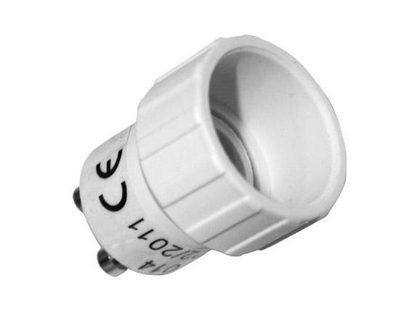 Adaptor gu10 to e14 - white, , medium