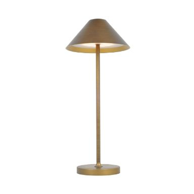 Kelu liberty USB-c rechargeable ip54 aluminium table lamp 240lm 4000mAh bronze, , medium