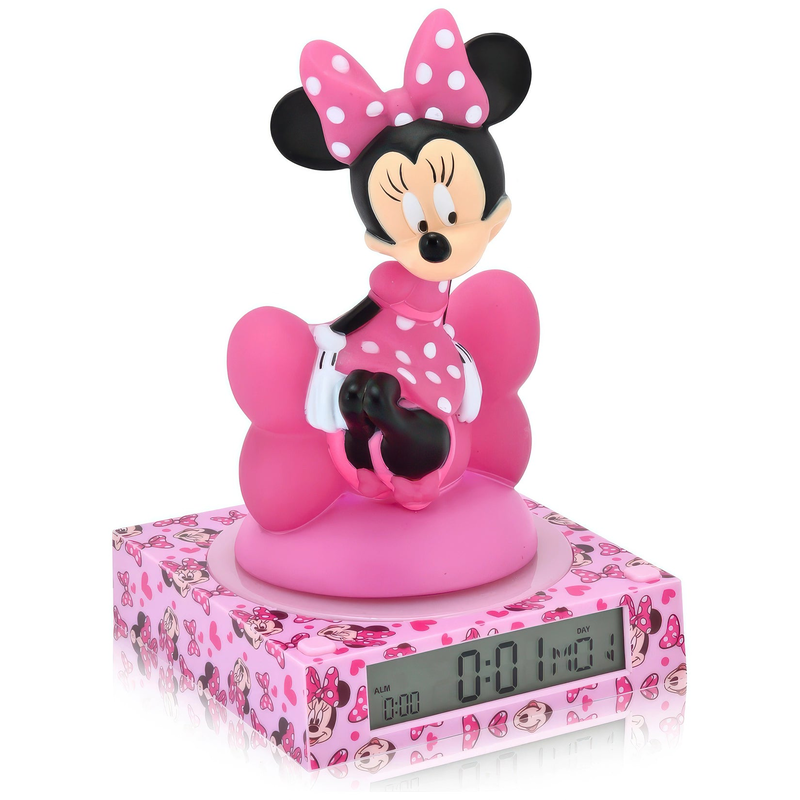 Disney minnie mouse 3d nightlight alarm clock, , medium image number null