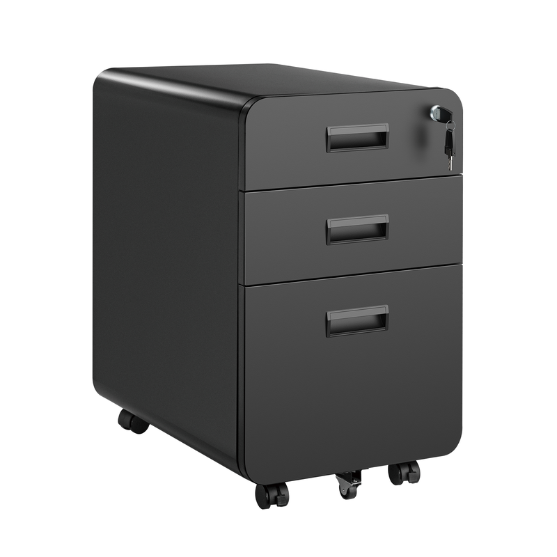 Lumivida file cabinet mobile with 3 lockable drawers cab03-3, , medium-null