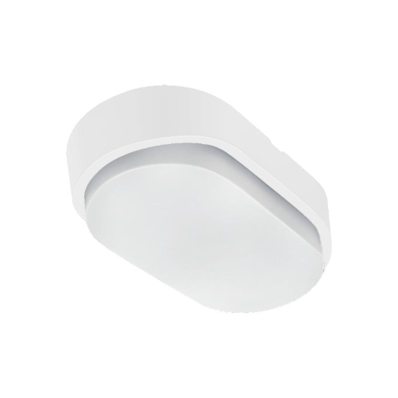 Sunlight led 10w bulkhead light oval plastic black/grey/white 700lm 3cct ip54 l212xw119xh60.5mm, , medium-null