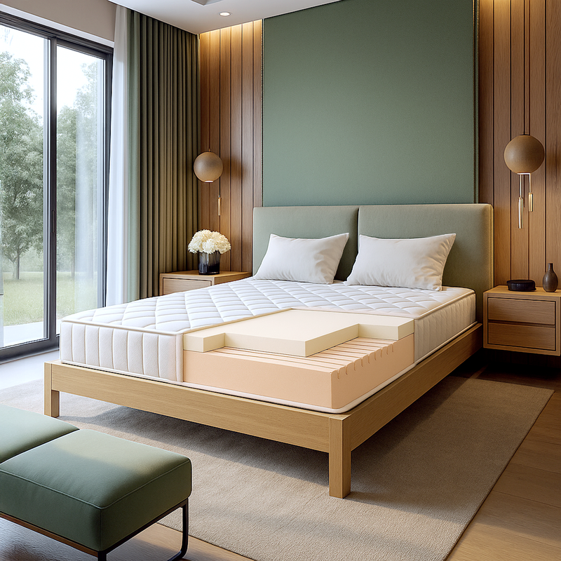 Nuri pro | memory foam mattress | height 20 cm | orthopedic and fire resistant | antiallergic and antibacterial cover | medical device class 1 | made in italy | 140 x 200 cm-null