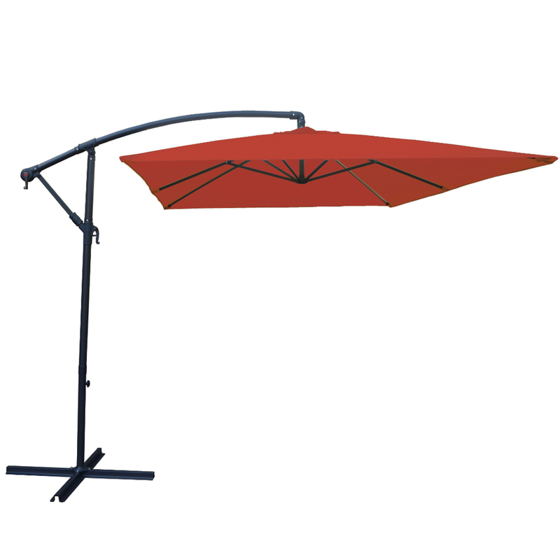 L.h garden hanging garden umbrella 3x2m taupe image number null