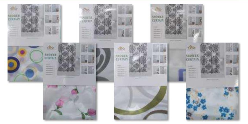 Product image: Κουρτινα μπανιου εμπριμε υφασματινη διαστασεις 180cm x 200cm, , medium-null