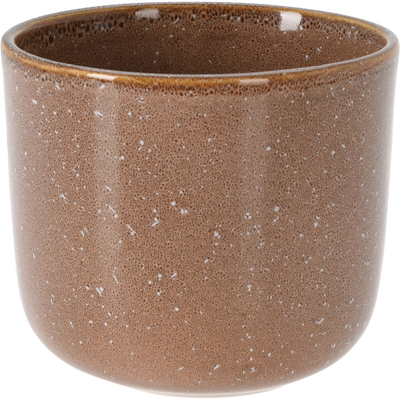 Porcelain flower pot - brown, , medium