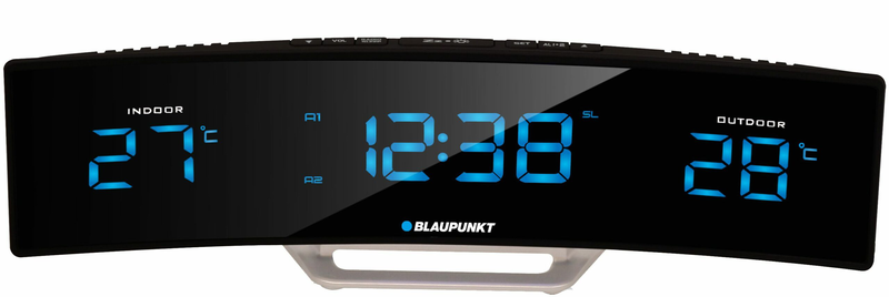 Product image: Blaupunkt cr12bk clock radio with indoor and outdoor temperature, , medium-null