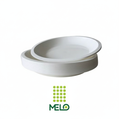 Plastic reusable plates -set x10-16cm, , medium