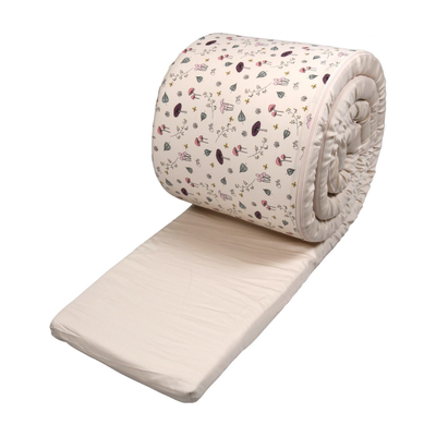 Filibabba bed bumper in forest floor rose gots, , medium