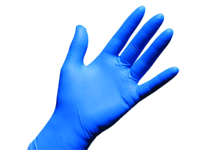 Unic nitrile blue gloves 100pcs x-large, , medium