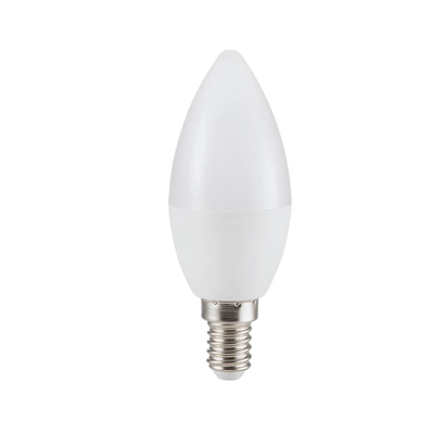 Ecolite led 4.5w c37 candle lamp e14 470lm 3000k frosted, , medium