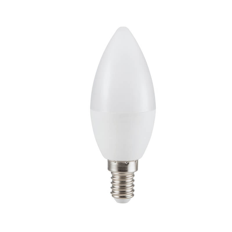 Product image: Ecolite led 4.5w c37 candle lamp e14 470lm 3000k frosted, , medium-null