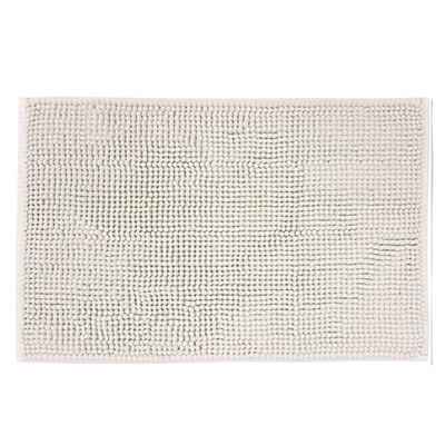 Bisk basic 6 beige chenille bathroom mat, Beige, medium
