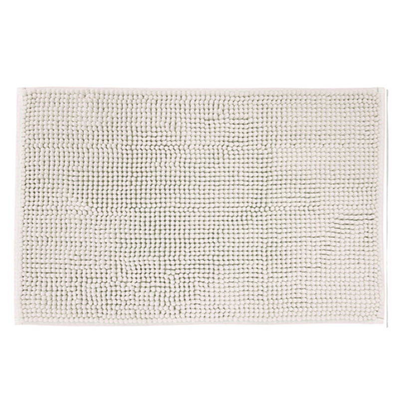 Bisk basic 6 beige chenille bathroom mat-null