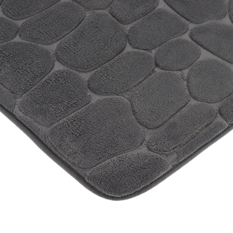 Tendance bathroom mat pebble 45x120cm - dark grey, , medium image number null