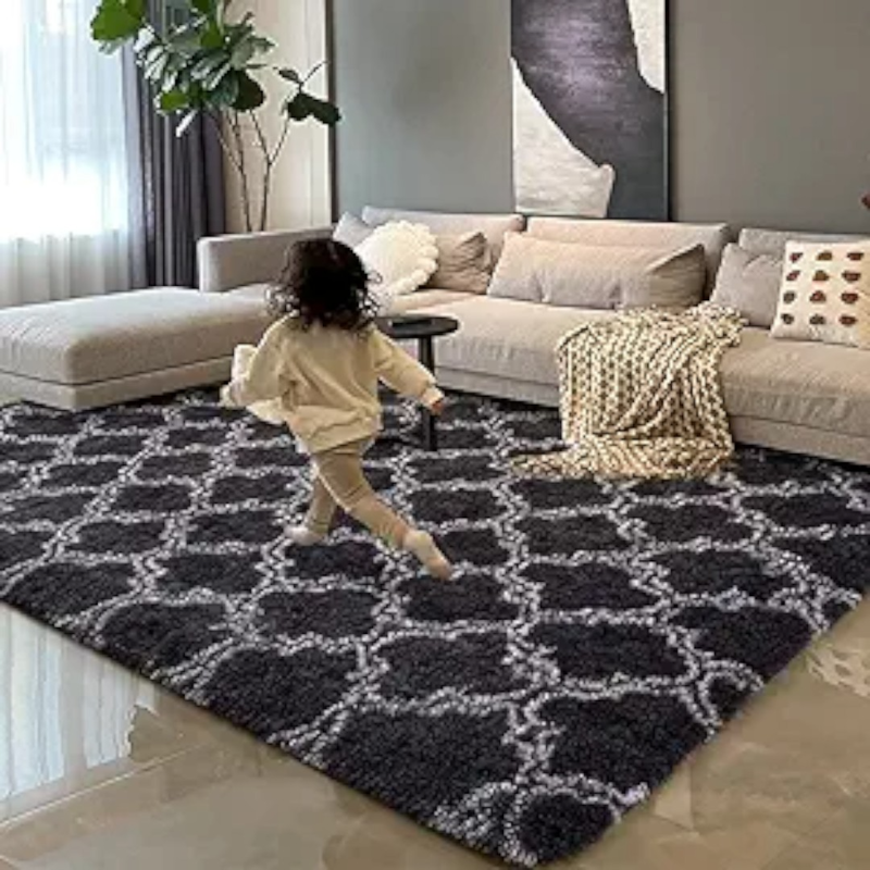 Soft fluffy carpet two tone 80x140cm #sfc91-null