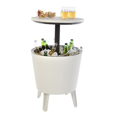 Keter cool bar 3σε1 τραπεζάκι & ψύκτης ποτών εξωτερικού χώρου με χωρητικότητα κάδου 30l, άσπρο, , medium