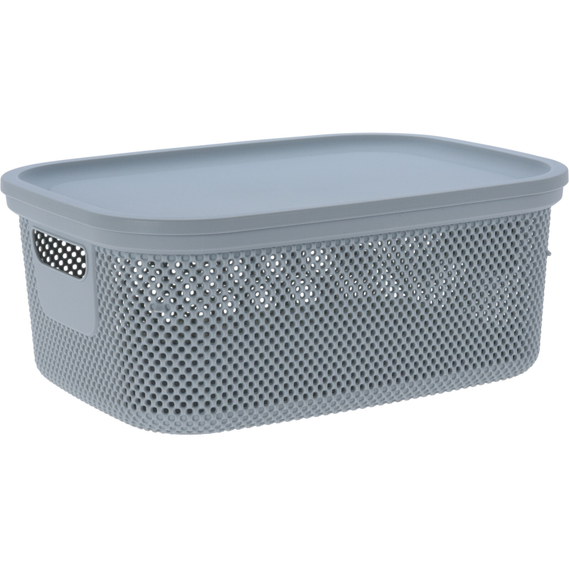 Storage box with lid 12l - assorted colors, , medium-null