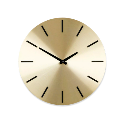 Mica brixen wall clock 35,5cm (available in 2 colours), Gold, medium