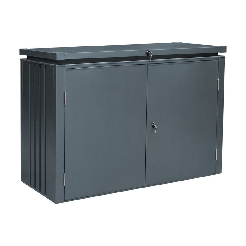 Product image: Isunor μεταλλική γαλβανιζέ αποθήκη κήπου 1.6m² l84xw127xh200cm, , medium-null