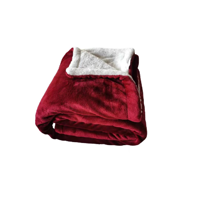 Flannel sherpa lamb blanket #b220-null